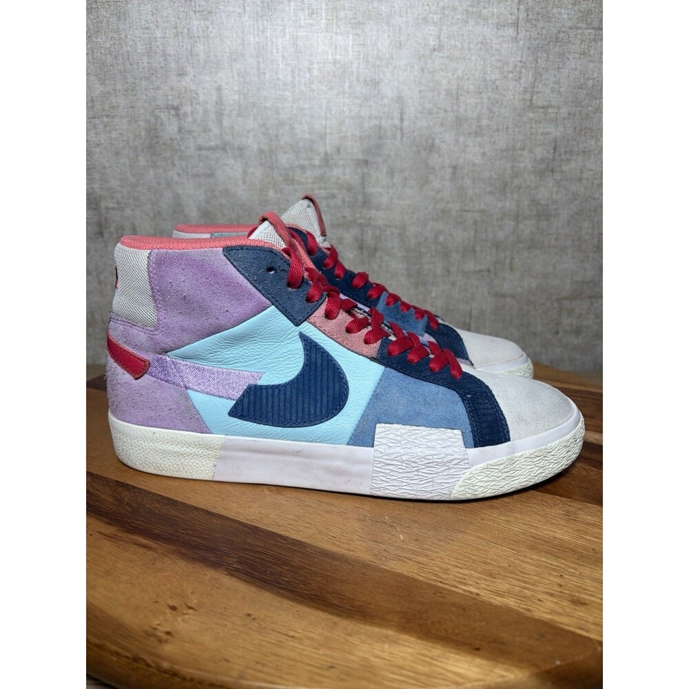 Nike SB Zoom Blazer Mid Mosaic DA8854-500 Multicolor Shoes Men's US 7.5 Skate